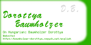 dorottya baumholzer business card